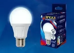 Светодиодная лампа UNIEL LED-A60 8W/NW/E27/FR PLP01WH