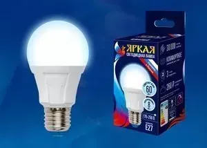 Светодиодная лампа UNIEL LED-A60 8W/DW/E27/FR PLP01WH
