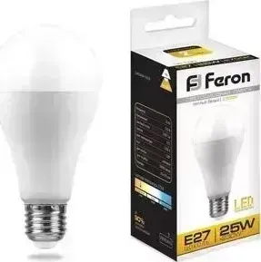 Лампа светодиодная FERON LB-100 25790 E27 25W 2700K Шар Матовая