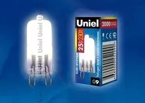 Лампа UNIEL галогенная JCD-CL-25/G9