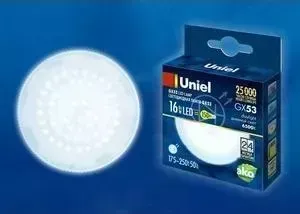 Светодиодная лампа UNIEL LED-GX53-16W/NW/GX53/FR PLZ01WH