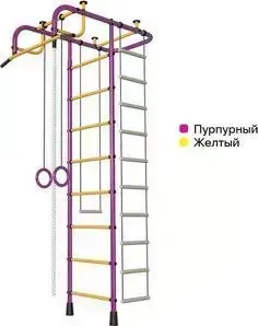 Детский спортивный комплекс ПИОНЕР А пурпурно/жёлтый