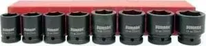 Набор ударных торцевых головок Sumake 26-38мм 3/4" 8шт CR-MO SIS-6603 (636990)