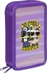 Пенал Спейс 3 отделения Cool couple, ламинация
