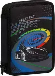 Пенал BERLINGO 2 отделения Crazy race, полиэстер
