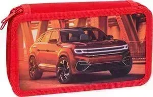 Пенал Спейс 2 отделения Red car, ткань