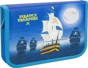 Пенал BERLINGO 1 отделение Pirates, полиэстер