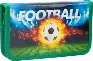 Пенал Спейс 1 отделение Football, ламинация