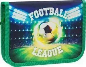 Пенал Спейс 1 отделение Football, дополнительная откидная секция, ткань