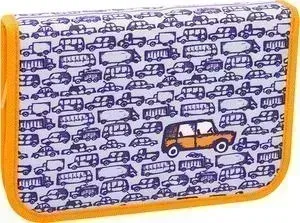 Пенал BERLINGO 1 отделение Cars, доп. откидная секция, с наполнением, полиэстер