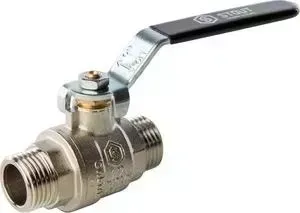 Кран STOUT шаровой полнопроходной НР ручка рычаг 1/2" (SVB-0005-000015)