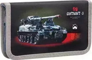 Пенал Спейс 1 отделение Военная техника, ткань