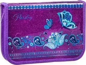 Пенал BERLINGO 1 отделение Paisley, две откидные секции, ПВХ