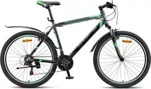 Велосипед STELS Navigator 600 V 26" V020 (2018) 16" Антрацитовый/зеленый