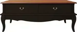 Стол журнальный Etagerca Leontina ST9343ETG/BLK 2 ящ