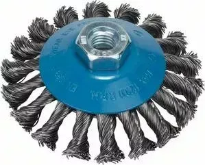 Корщетка BOSCH М14, 0,5х100 мм пучки, сталь, конус (2.609.256.511)