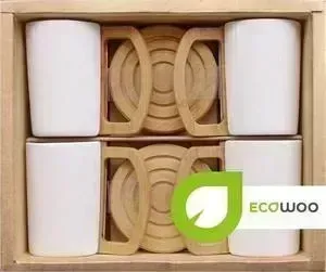 Набор 4 кружки на подставках Ecowoo (2012248U)