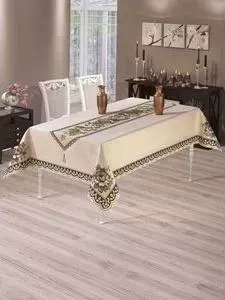 Скатерть Do and Co гобелен жаккард пано Gul Lux 160х220 (9234)