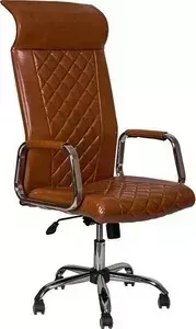 Кресло офисное Алвест AV 136 CH (131) CX экокожа 220 коньяк