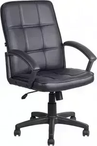 Кресло офисное Алвест AV 212 PL (681 H) MK экокожа 223 черная