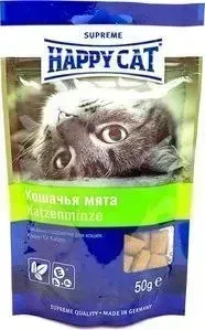 Лакомство Happy Cat Кошачья мята лакомые подушечки для кошек 50г (190106)