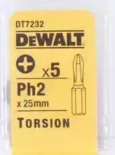 Бит DEWALT PH2 х25мм 5шт Extreme (DT 7232)