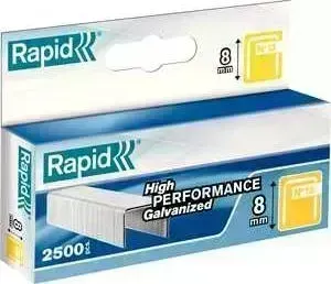 Скобы для степлера RAPID 8мм тип 13 2500шт (11835625)