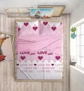 Комплект постельного белья Love me 1,5 сп, перкаль, с наволочками 50x70 (198851)
