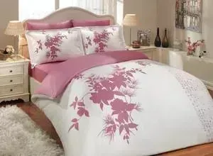 Комплект постельного белья Hobby home collection Евро, сатин, Estate, фуксия (1501000305)