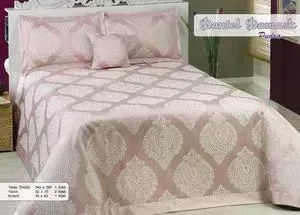 Покрывало Nazsu Dantel Damask 240х260 + 2 наволочки 50х70 (8421)