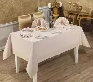 Скатерть Tabe Honey 160x220 + 8 салфеток (8670 кремовый)