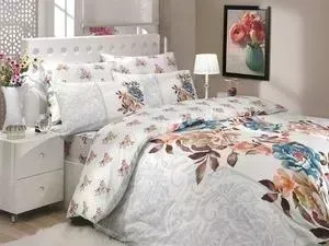 Комплект постельного белья Hobby home collection 2-х сп, ранфорс, Delicia, синий (1501000910)
