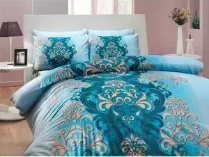Комплект постельного белья Hobby home collection Евро, ранфорс, Almeda, синий (1501000203)