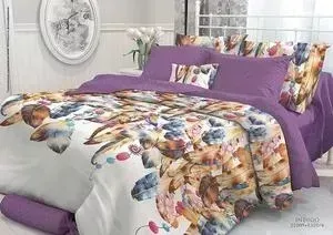 Комплект постельного белья Verossa Constante 1,5 сп, перкаль, Indigo с наволочками 70x70 (706984)