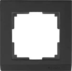 Рамка Werkel Stark черный WL04-Frame-01-silver/black