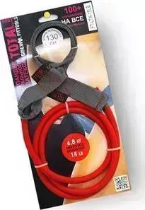 Эспандер Original Fit.Tools трубчатый TOTAL BODY (латекс) красный 6,8 кг, FT-LTX-15LB
