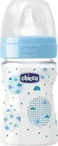 Бутылочка CHICCO Well-being Boy 0+, сил. соска, норм. поток, 150 мл 310205003