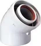 Отвод BAXI коаксиальный 45 градусов HT (KHG 714059817)