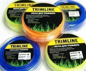 Леска триммерная Trimline 3.0мм 15м Duoline