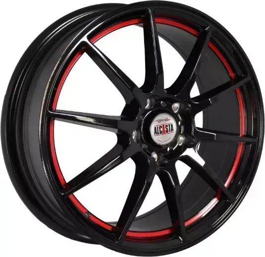 Диск автомобильный ALCASTA M23 7X17/4X100 ET38 D60.1 BKRSI
