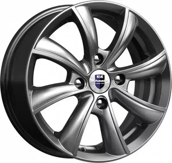 Диск автомобильный КиК БРИЗ Бриз 6X15/4X114.3 ET45 D67.1 дарк-платинум