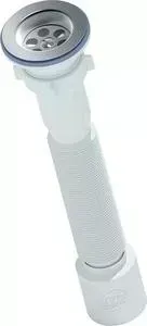 Сифон для раковины АНИ пласт гофрированный 1 1/2х50 (G105)