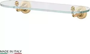 Полка стеклянная 3SC 40 см Stilmar матовое золото (STI 314)
