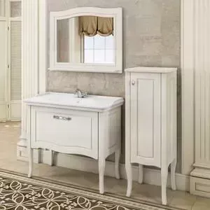Тумба с раковиной Comforty с Павия 100 белый глянец (4147999)