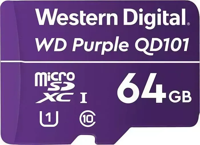 Флеш карта WD microSDXC 64Gb Class 10 Purple (