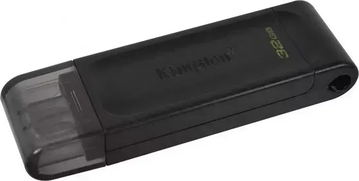 Флеш-накопитель KINGSTON 32Gb DataTraveler 70 Type-C DT70/32GB USB3.2 черный