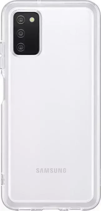 Чехол (клип-кейс) SAMSUNG Galaxy A03s Soft Clear Cover прозрачный (EF-QA037TTEGRU)