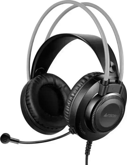 Наушники A4TECH с микрофоном Fstyler FH200U, серый, 2 м, накладные