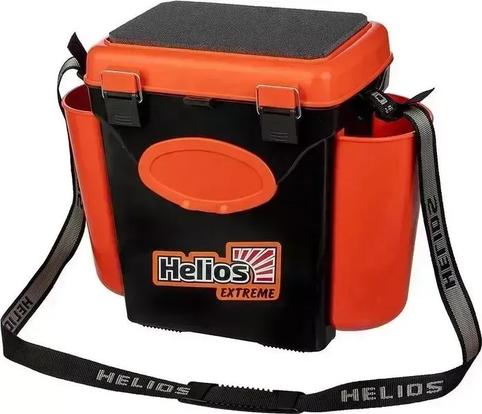 Ящик для зимней рыбалки HELIOS FishBox односекционный (10л) оранжевый