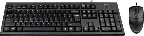 Клавиатура A4TECH + мышь KR-8520D, черный, USB